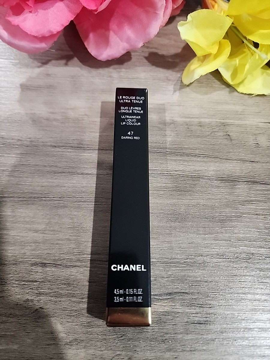 BNIB CHANEL LE ROUGE DUO ULTRA TENUE IN 47 - DARING RED $48 | eBay