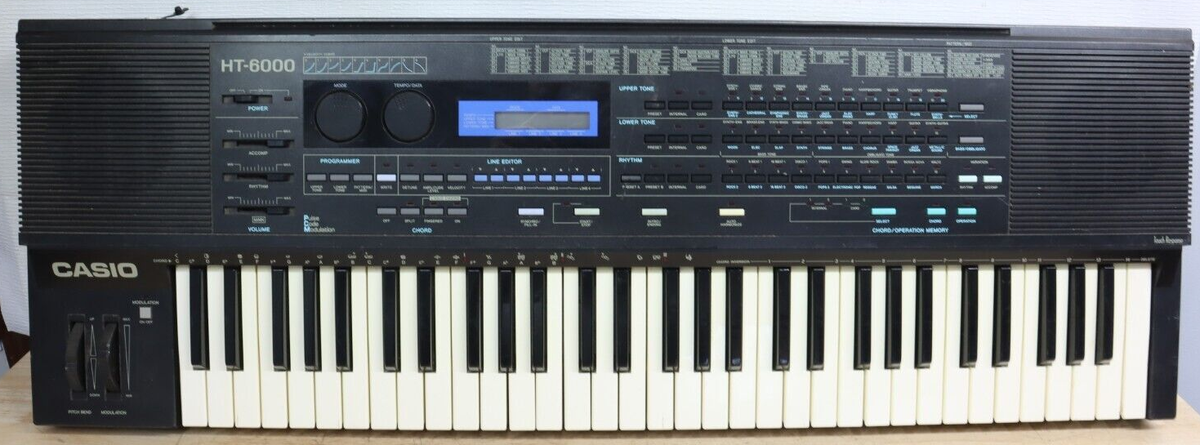 Used Working Casio HT-6000 Spectrum Dynamic Polyphonic Analog