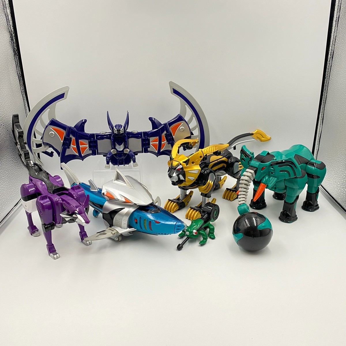 Power Rangers Gekiranger DX Geki Bat/Elephant/Shark/Wolf/Lion Zord