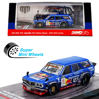 INNO64 1:64 Mad Mink 1976 Mazda RX3 Station Wagon - D1GP 2024