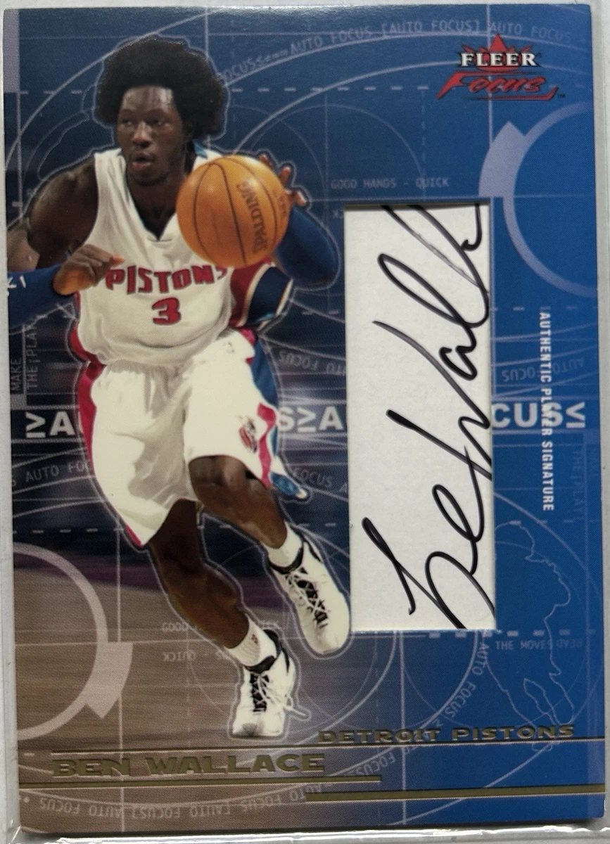 その他 UD Ben Wallace auto card 2004-05 Ben Wallace Auto UD
