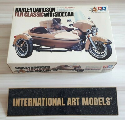 1:6 Scale Tamiya HARLEY DAVIDSON FLH CLASSIC with SIDECAR | Rare
