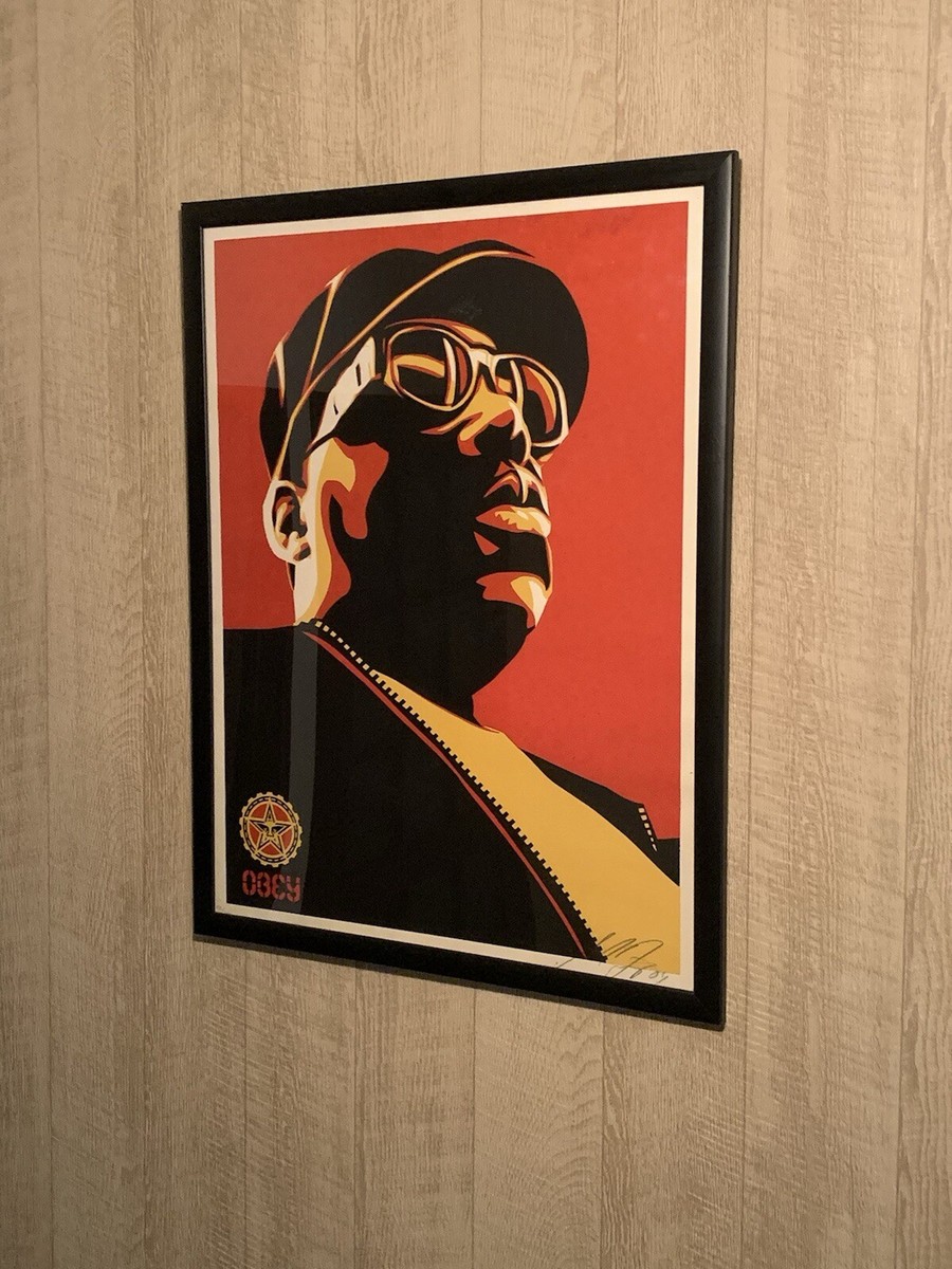 Shepard Fairey “Biggie” (Red) Screen Print - Signed - Obey Giant