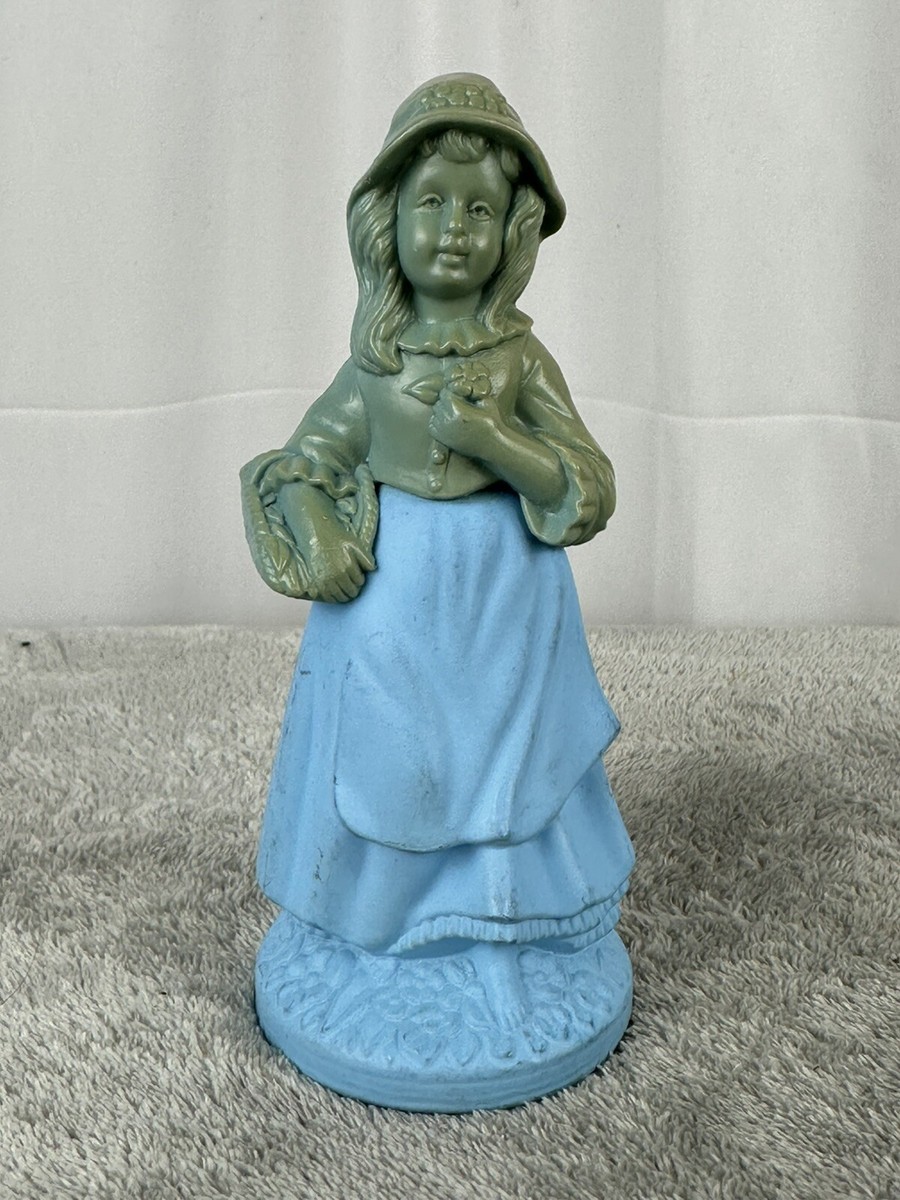 Vtg Avon Little Girl Blue Cotillion 3 oz Cologne Bottle Doll Empty