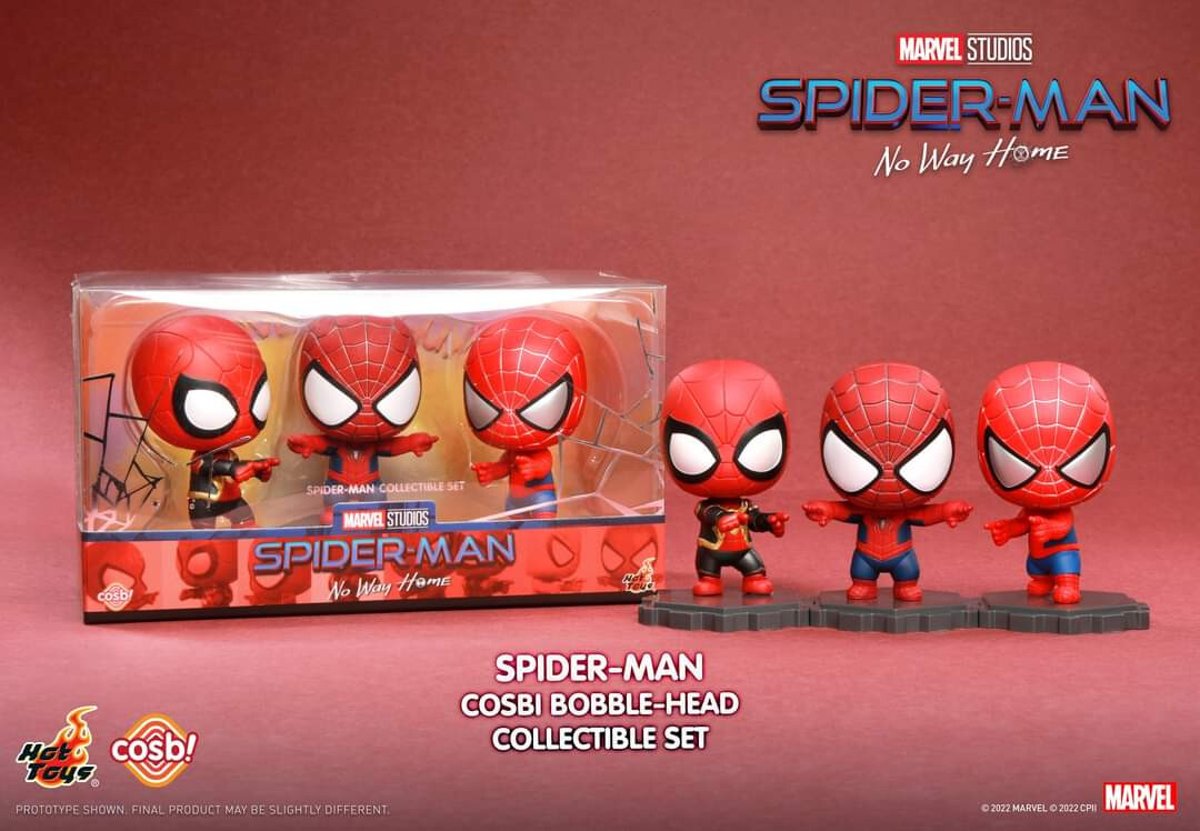 Hot Toys Marvel Bobble-Head Collectible Set Cosbi SpiderMan No Way