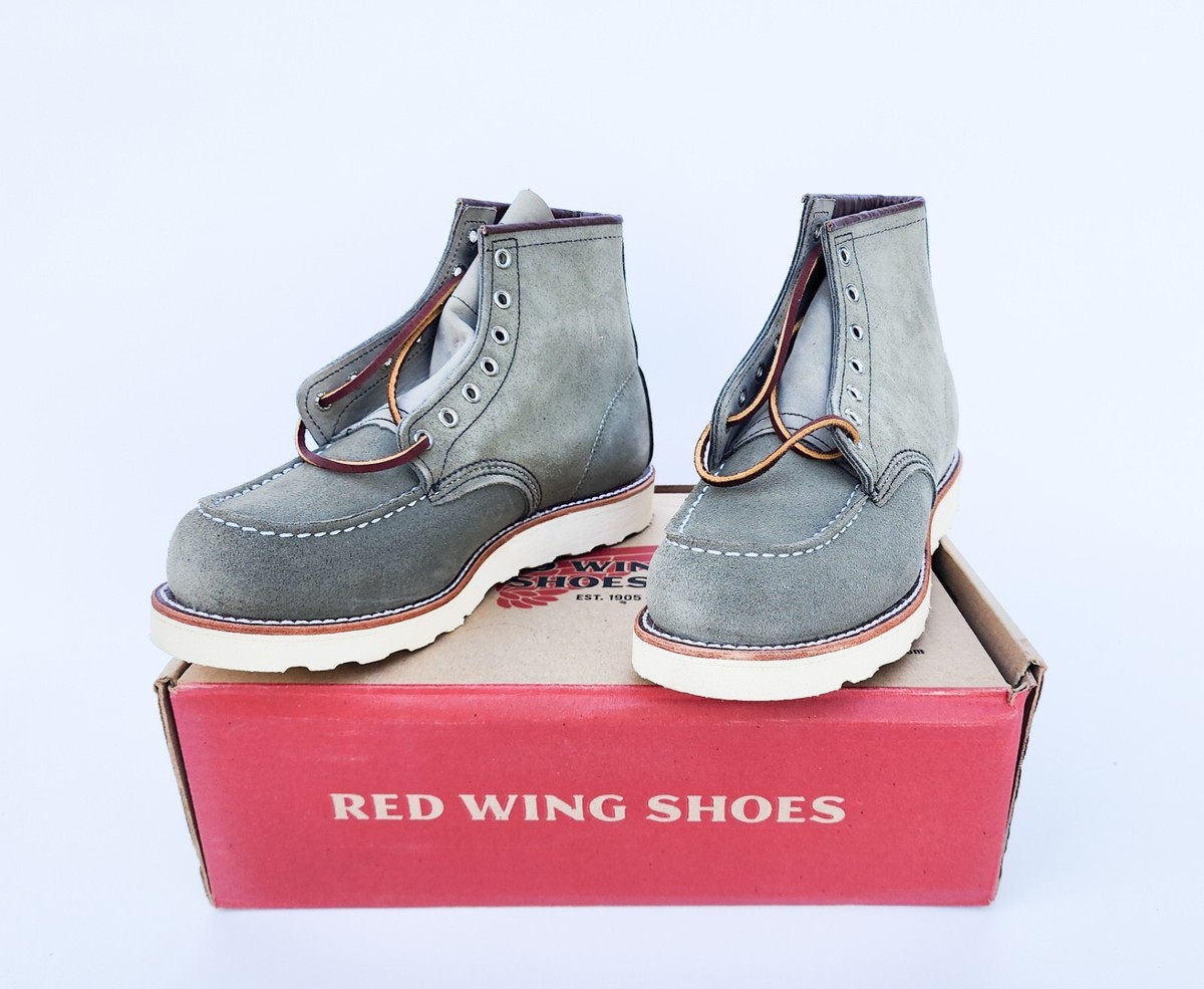 Red Wing X Nigel Cabourn 8139 Sage Mohave Roughout Moc Toe US 8 E