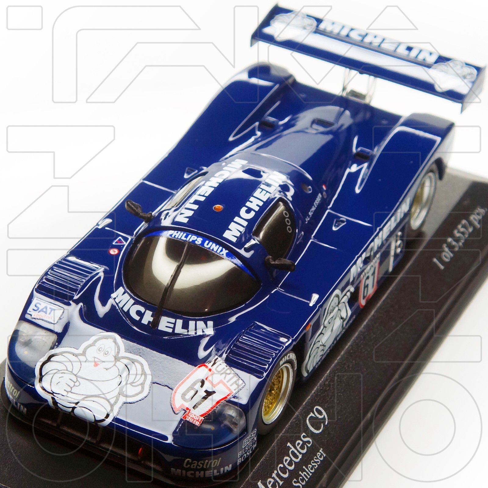 Sauber Mercedes C9 #61 SCHLESSER SUPERCUP 1987 MINICHAMPS PMA 1:43