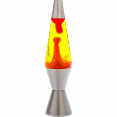 Lava Motion Lamp Large Rocket Vintage Retro Yellow/Red | eBay
