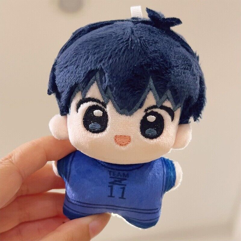 Cute Plush Doll Blue Lock Isagi Yoichi Keychain Doll Stuffed Toy
