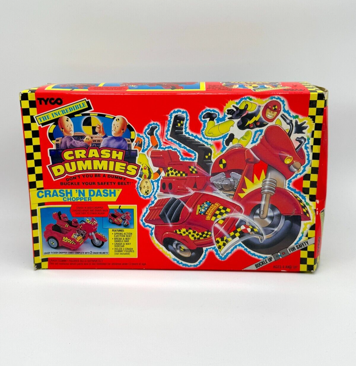 Vintage Crash Test Dummies Crash Dash Chopper New Unopened Tyco