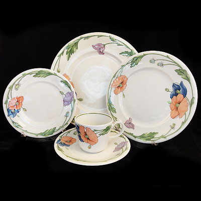 AMAPOLA Villeroy & Boch 5 Piece Place Setting NEW NEVER USED Made
