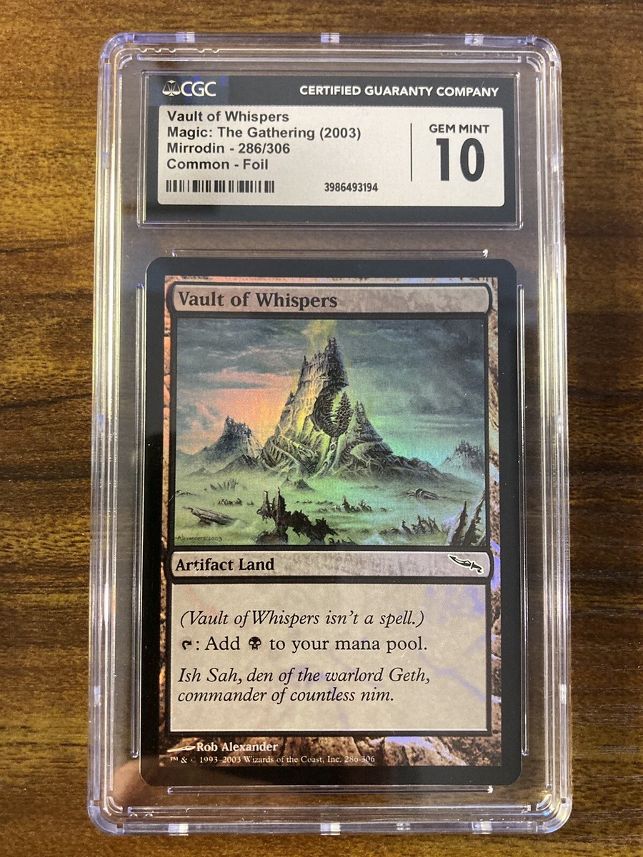MTG✨VAULT OF WHISPERS FOIL✨Mirrodin CGC 10 GEM MINT Banned