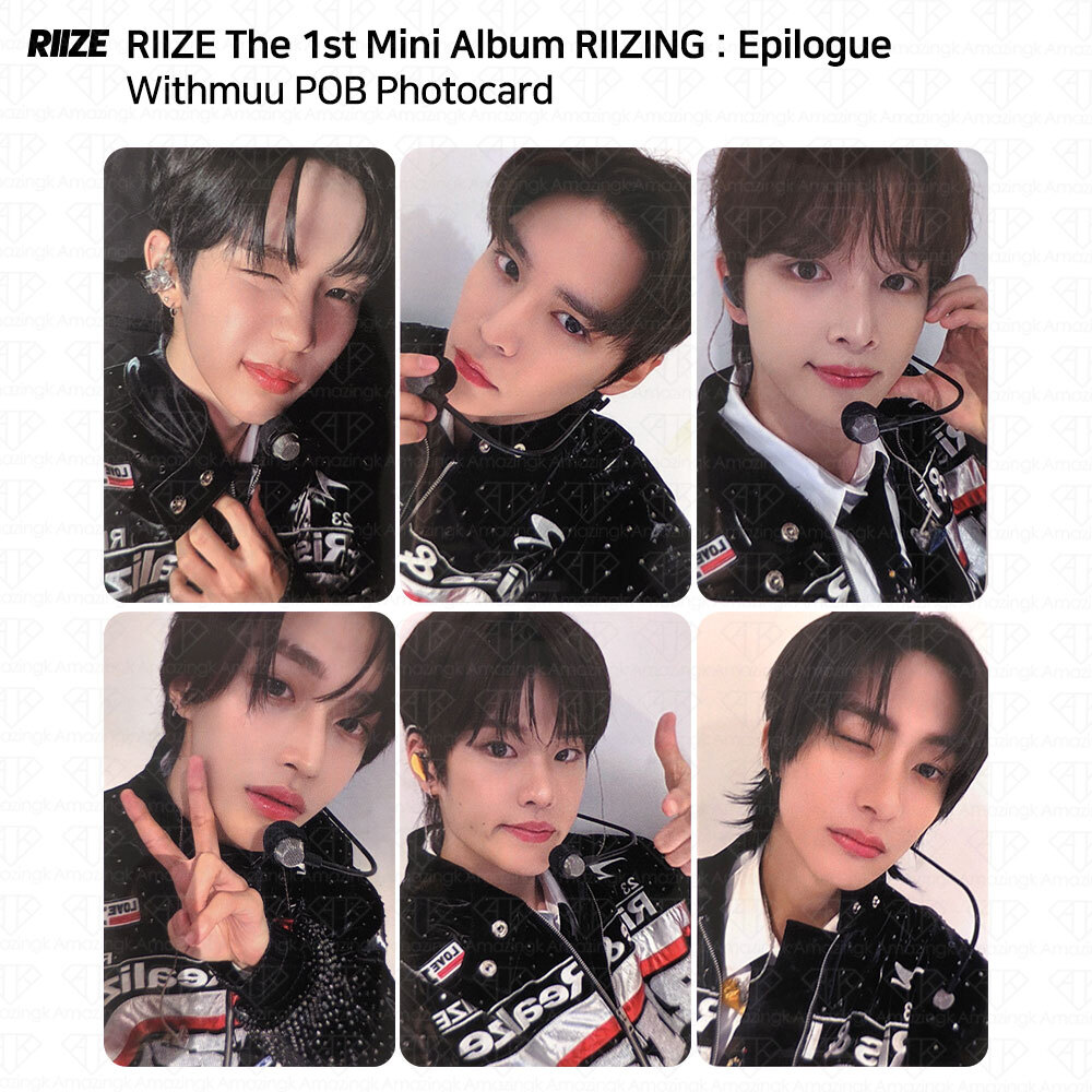 RIIZE The 1st Mini Album RIIZING : Epilogue Withmuu POB Photocard