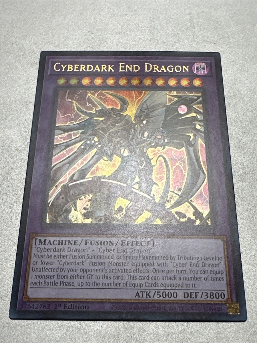 1x Cyberdark End Dragon Blue Misprint SDCS-EN044 Mint/Near Mint