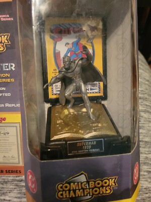 COMIC BOOK CHAMPIONS GOLDEN AGE SUPERMAN FINE PEWTER DC FIGURE | eBay
