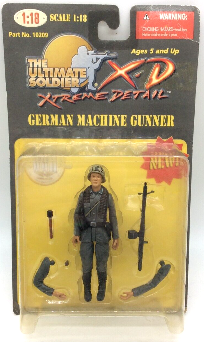 21ST Century Toys ULTIMATE SOLDIER X-D WWII GERMAN MACHINE GUNNER