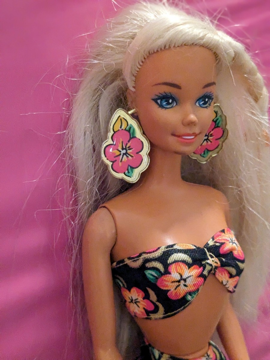 RARE Vintage 1994 Tropical Splash Barbie Doll 12446 Mattel 90s | eBay