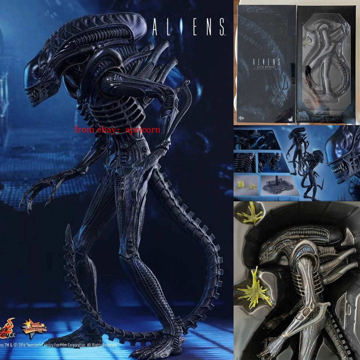 NEW! Hot Toys 1/6 Aliens MMS354 Alien Warrior 30th anniversary of