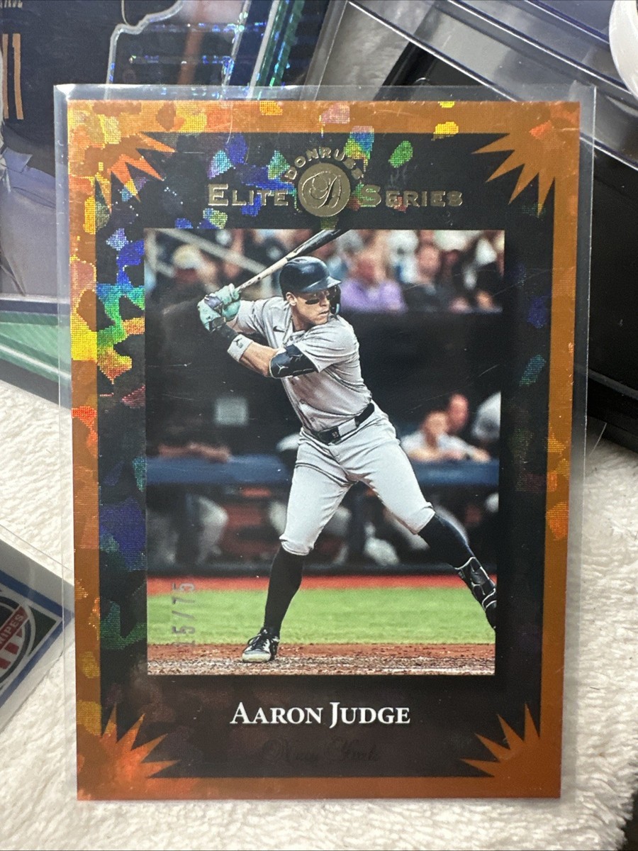 2025 Panini Donruss Aaron Judge Elite Series orange Foil Baseball