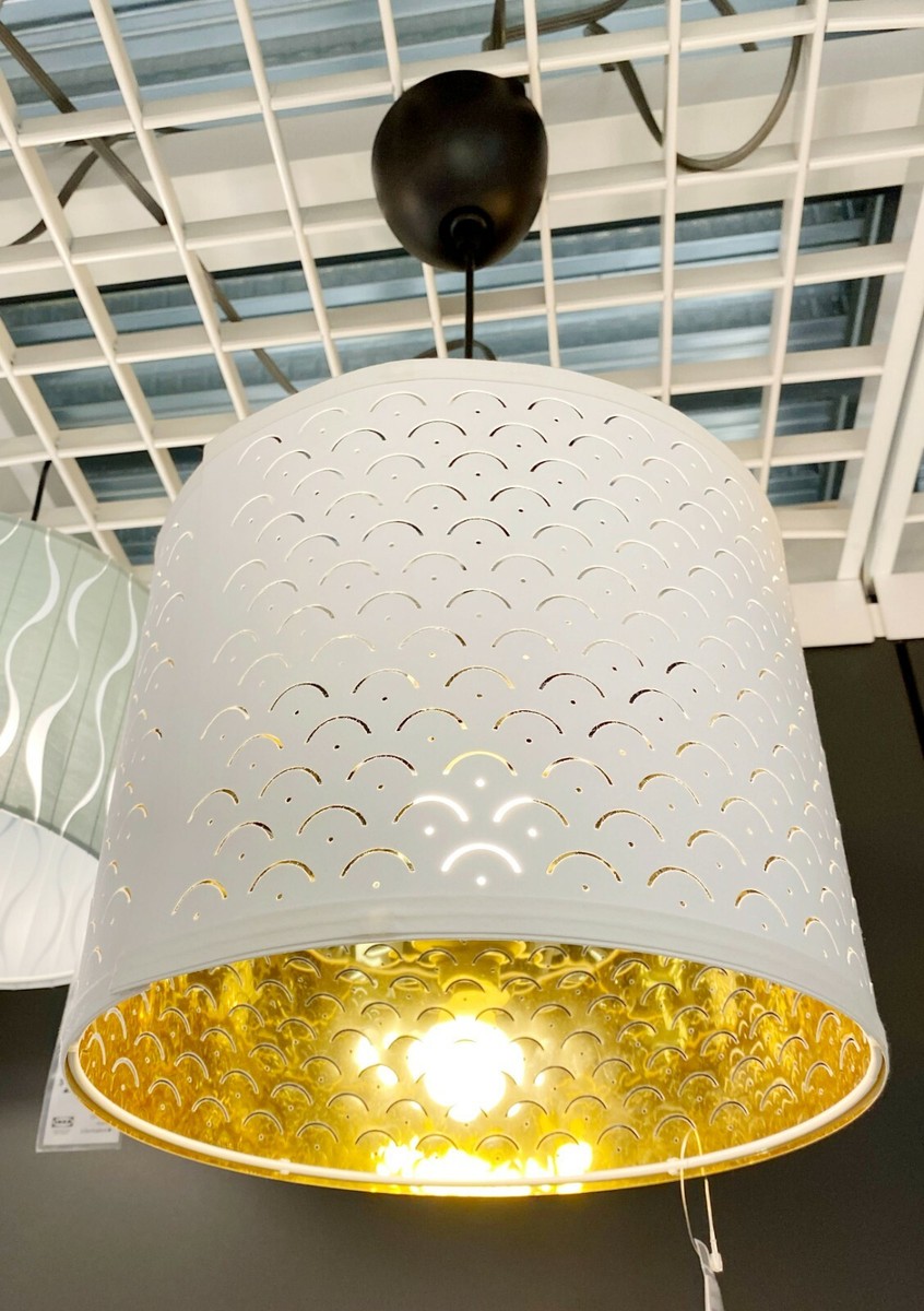 Ikea NYMÖ NYMO Medium (Pendant, Table) Lamp Shade Perforated White