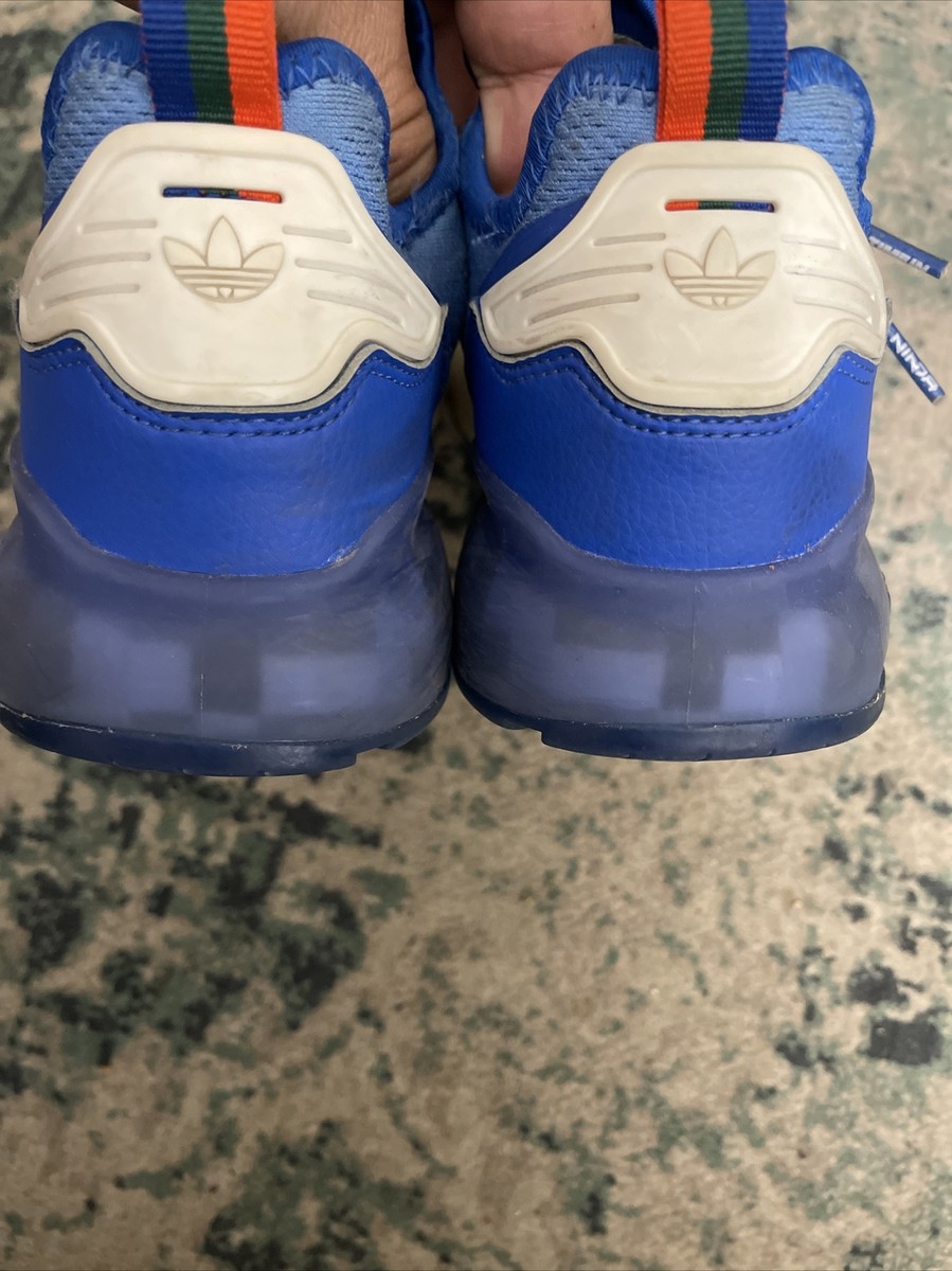 Adidas Ninja ZX 2K Boost FZ1883 Kids Running Shoe - Size 4.5 Blue