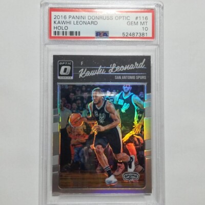 PSA10 KAWHI LEONARD 2016-17 Panini Donruss Optic Holo #116 NBA San