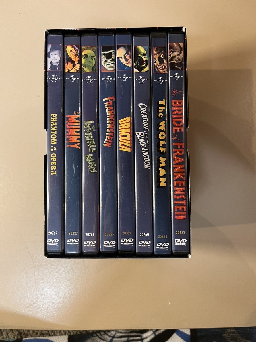 Universal Studios Classic Monsters Collection Dvd 8 Disc Box Set