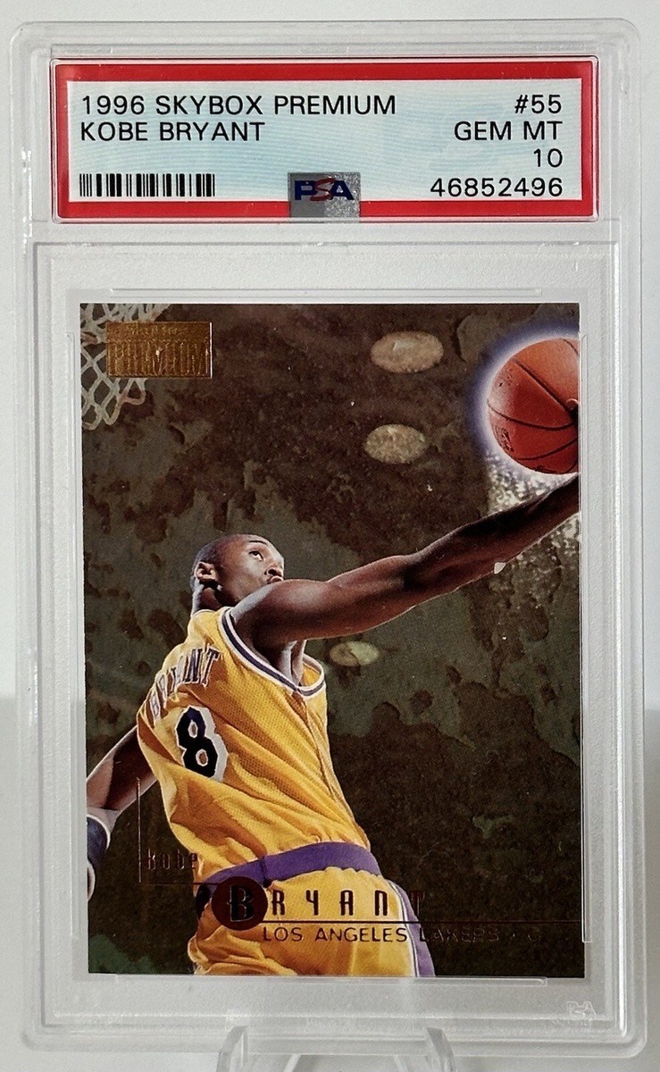1996 Skybox Premium Kobe Bryant RC Rookie Card PSA 10 GEM MT #55