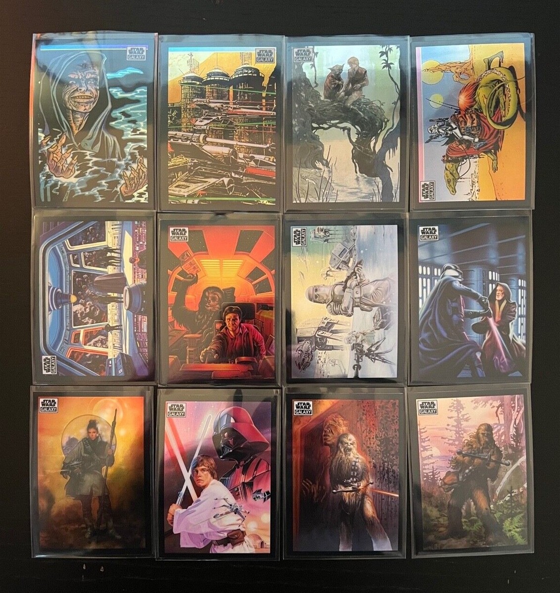 2022 Topps Star Wars Galaxy Chrome - Base + Refractor Cards