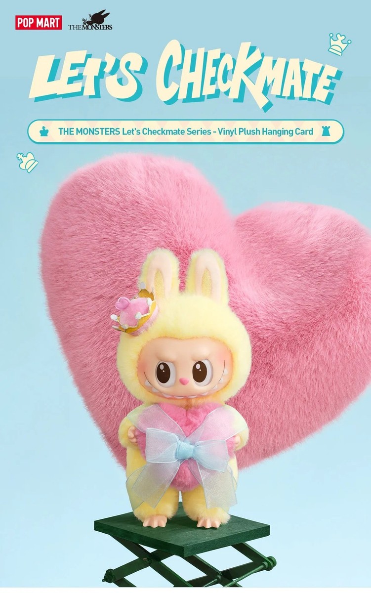 OFFICIAL AUTHENTIC LABUBU THE MONSTERS Let's Checkmate Vinyl Plush
