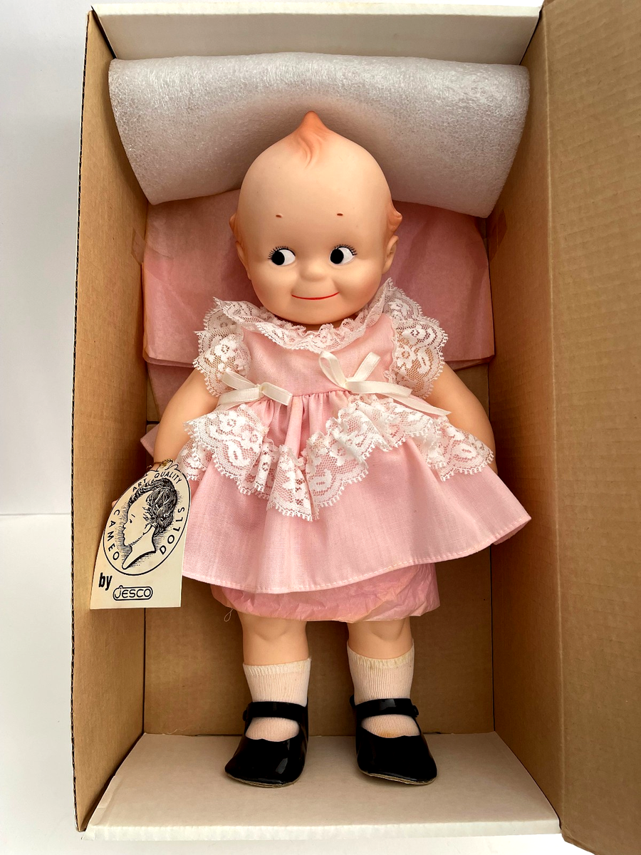 Vtg 1983 Original Cameo Dolls Rose O'Neill Kewpie Vinyl 15