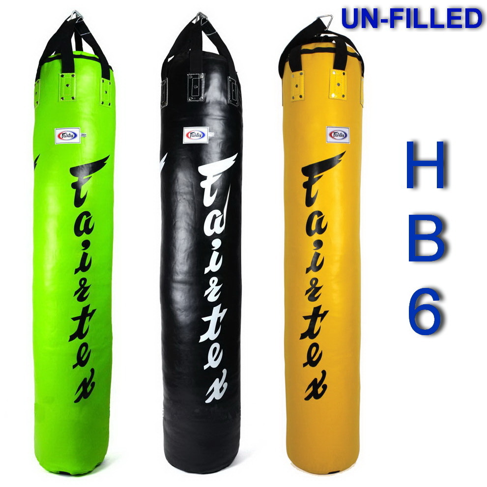 FAIRTEX 6FT MUAY THAI BANANA BAG HB6 KICK PUNCHING TRAINING BOXING