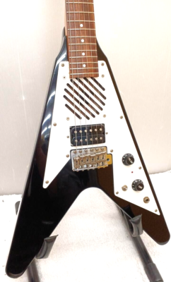 Greco Mini Flying-V Guitar Black Built-in Speaker | eBay