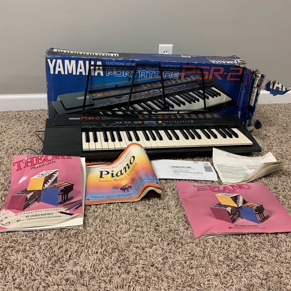 YAMAHA PSR-2 Portatone 49-Key Portable Electronic Keyboard - Free