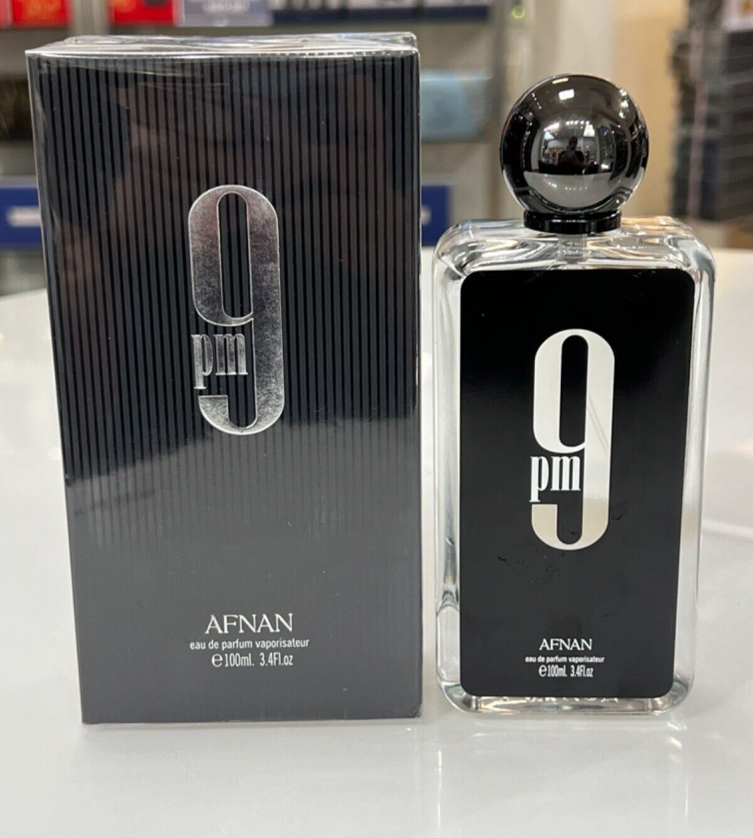 AFNAN 9 PM EAU DE PARFUM SPRAY FOR MEN 3.4 Oz / 100 ml BRAND NEW
