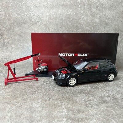 1:18 MOTORHELIX MH Honda Civic Type R EK9 diecast model car black