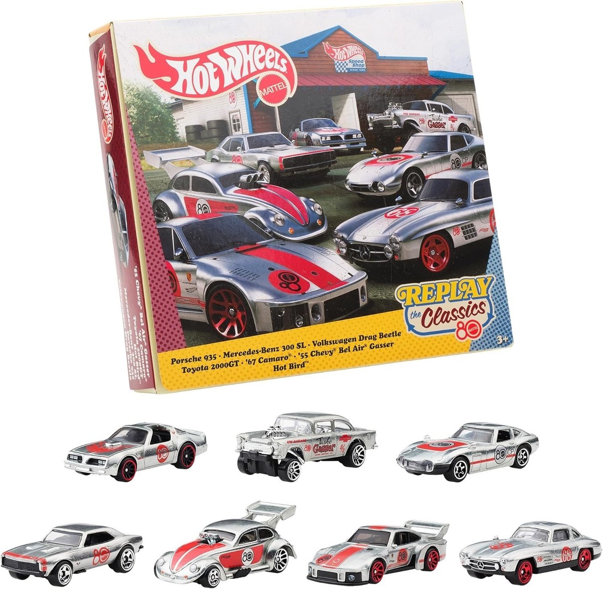 IN HAND Hot Wheels REPLAY the Classics 80th Anniversary ZAMAC BOX
