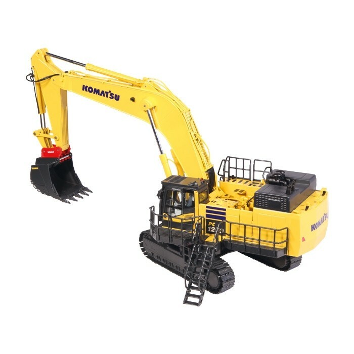 Komatsu PC1250-11 Excavator Quick Coupler - Yellow - NZG 1:50