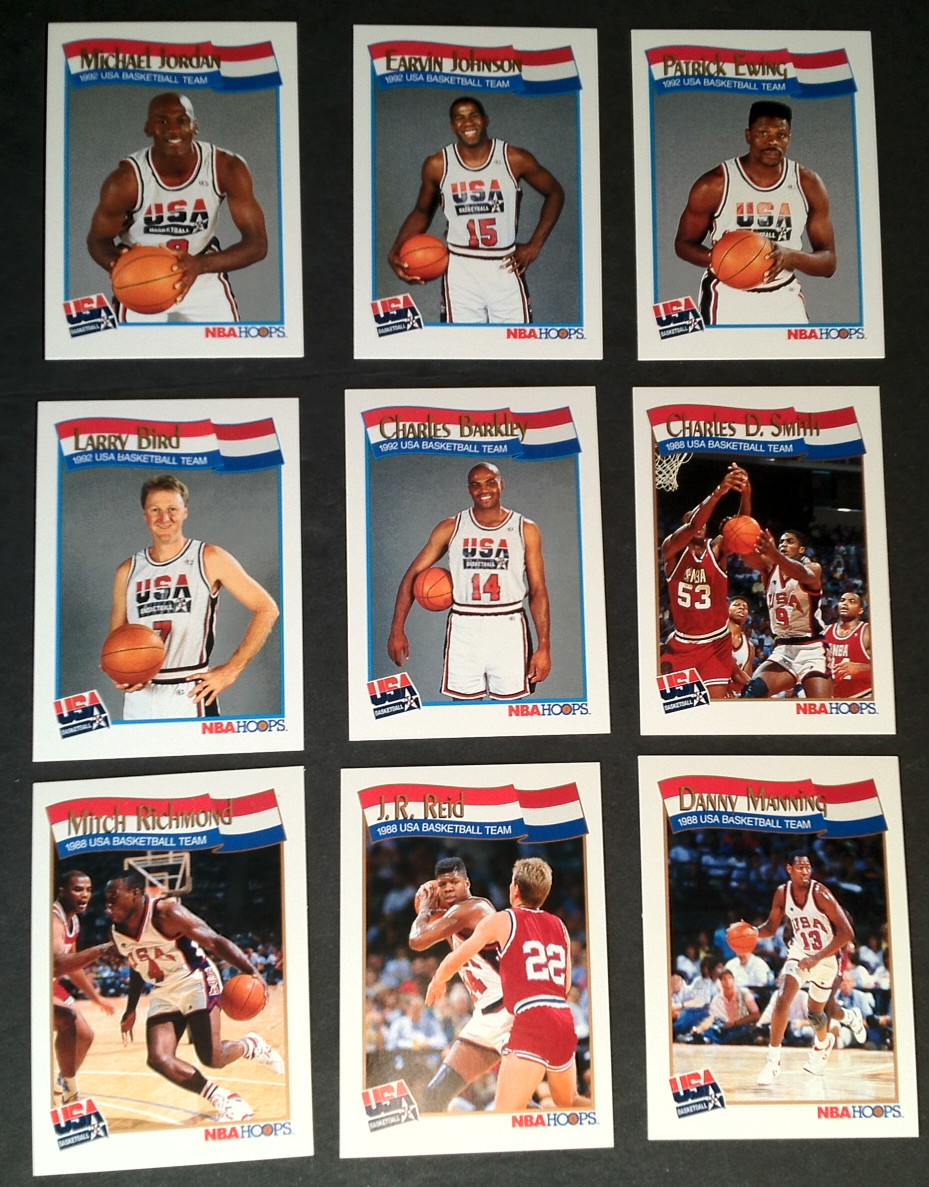 1992 Hoops USA Basketball Dream Team 34 Card Set Michael Jordan