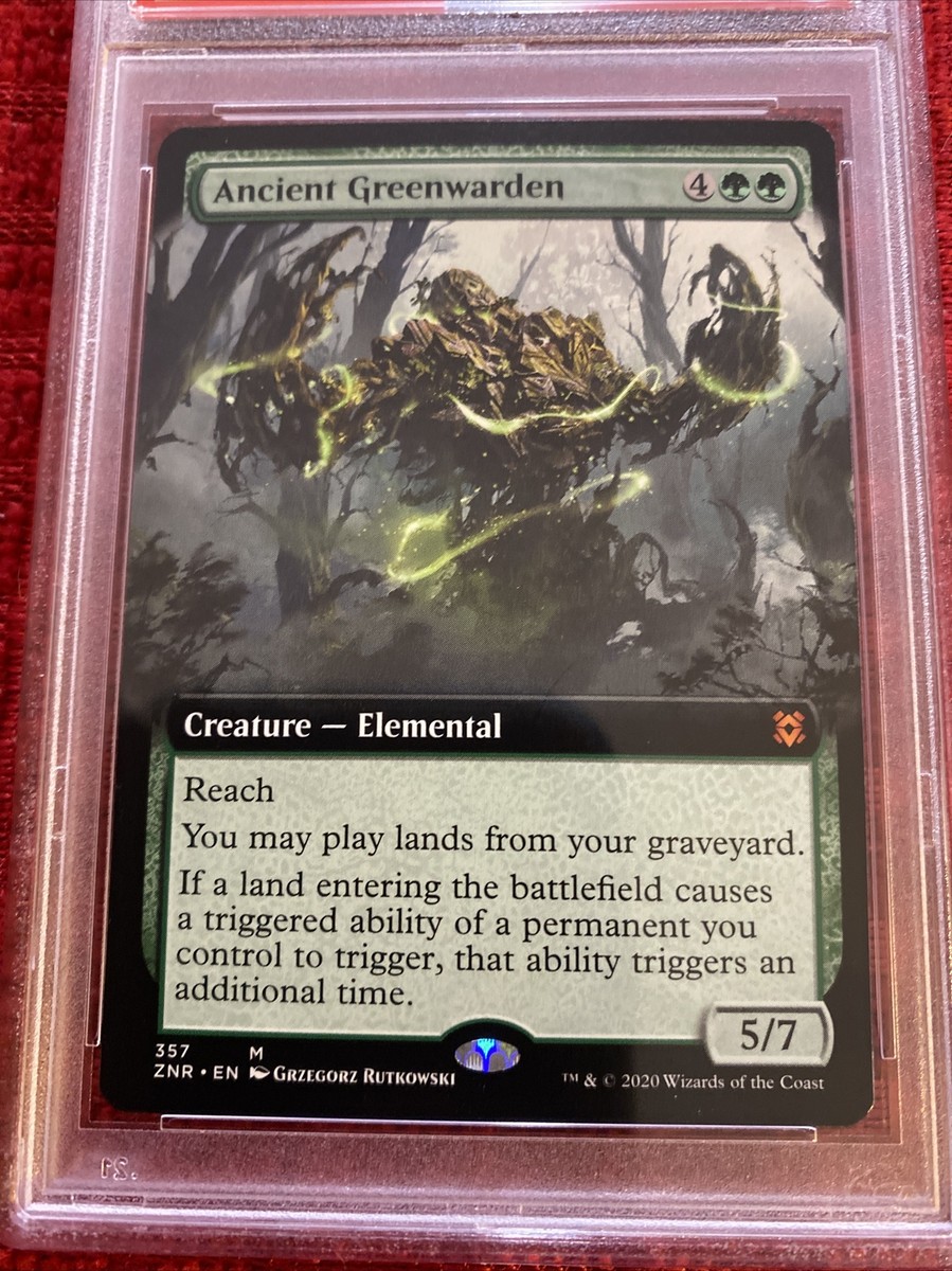 PSA 9 Mint MTG - Ancient Greenwarden - Zendikar Rising Extended