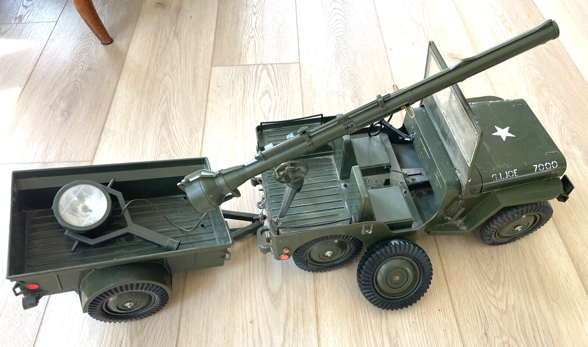 Vintage 1965 Hasbro GI JOE Jeep Combat Set #7000 Cannon, Search