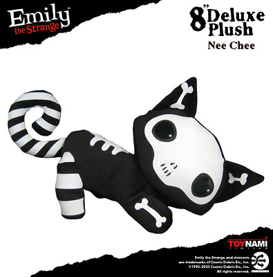 Emily the Strange Skele-pose Plush - New with tags. Still in bag