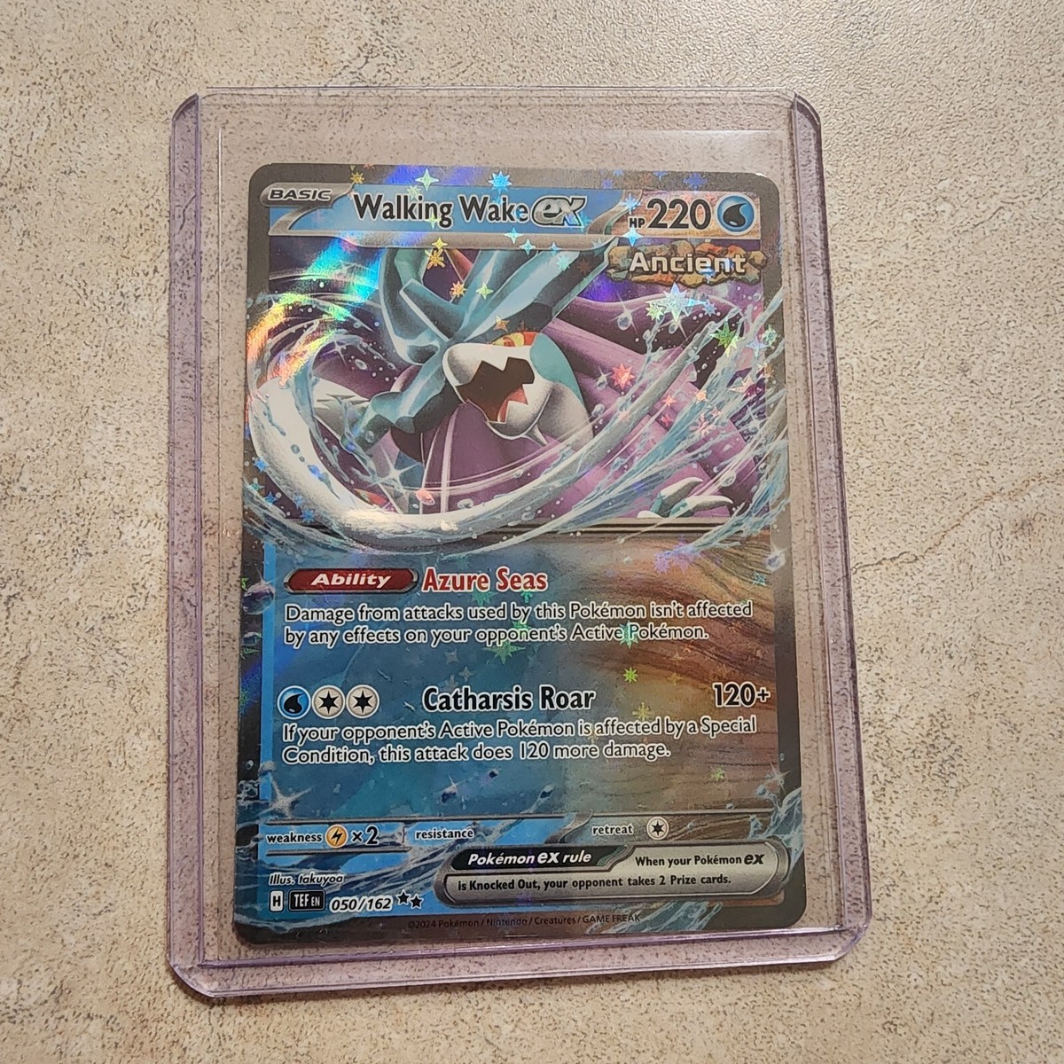 Pokemon TCG - Walking Wake ex 50/162 - Temporal Forces Holo Rare