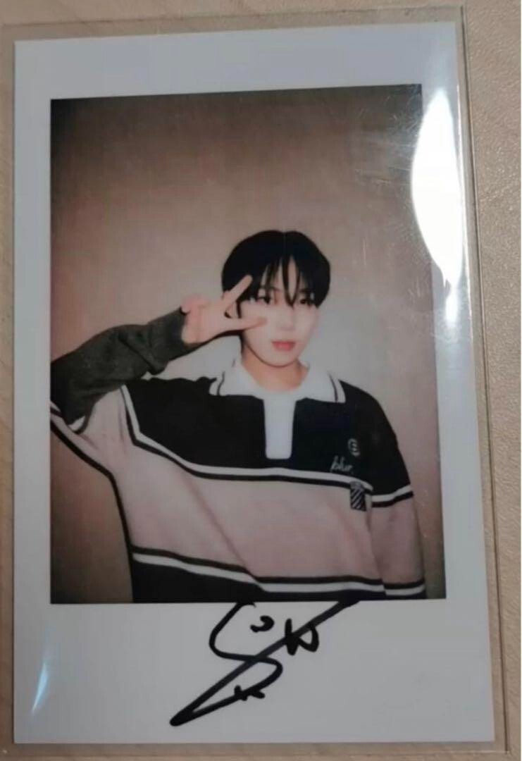ENHYPEN SUNOO signed (Print) Polaroid Photocard Cheki yizhiyu
