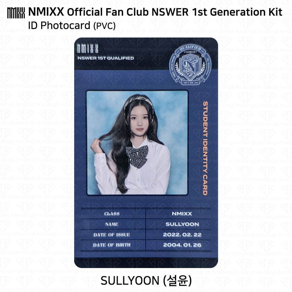 NMIXX Official Fanclub NSWER 1st Generation Kit Photocard ID Photo