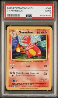 PSA 9 MINT 2023 Pokemon Trading Card Game Classic Charmeleon 002