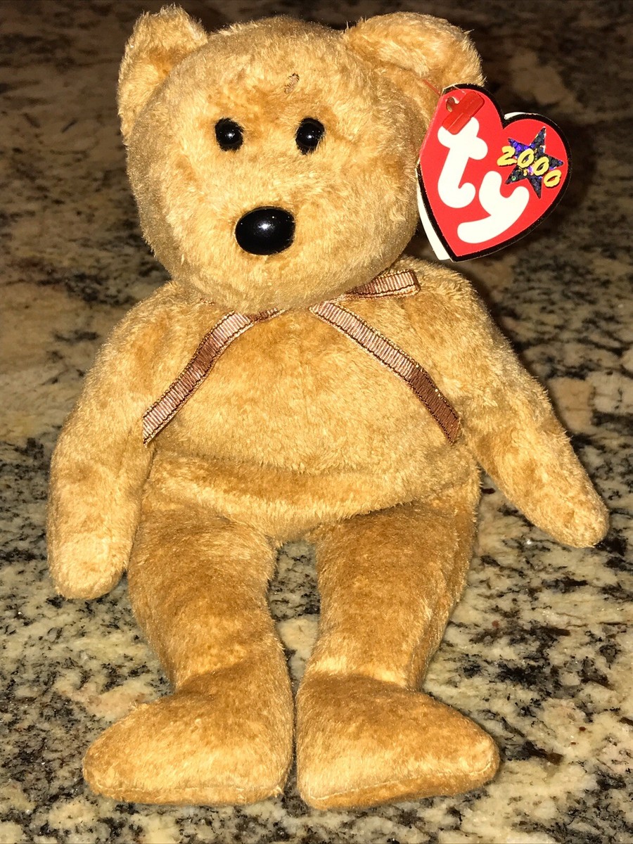 Ty Beanie Babies Collection CASHEW Bear April 22nd 2000 Retired