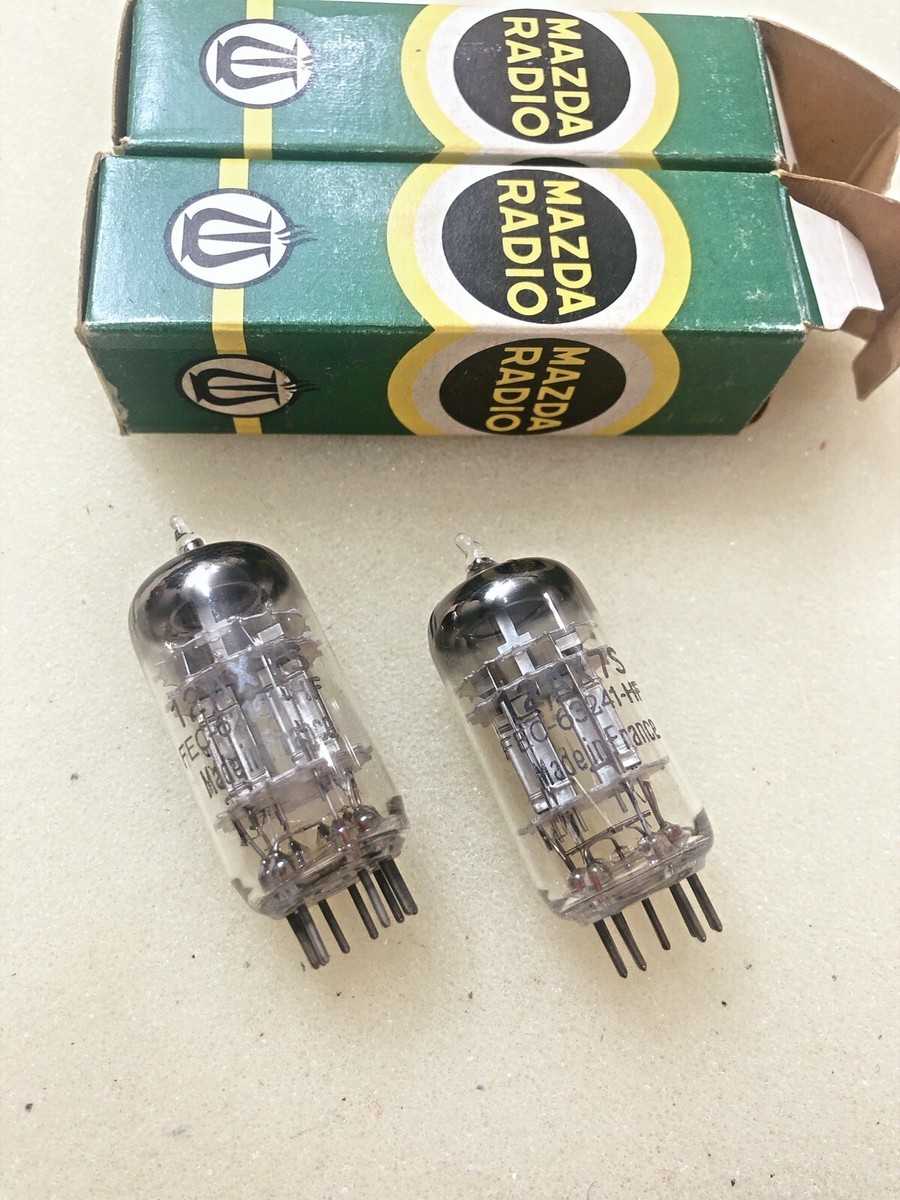 Mazda/Belvu 12AX7S 12AX7A ECC83 Triple Mica Silver Plate NOS