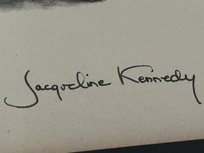 Signed Jacqueline Jackie Kennedy Signed Engraved White House