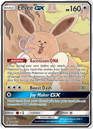 Pokemon Japanese Gym GX Start Battle Promo - Eevee 245/SM-P - PSA